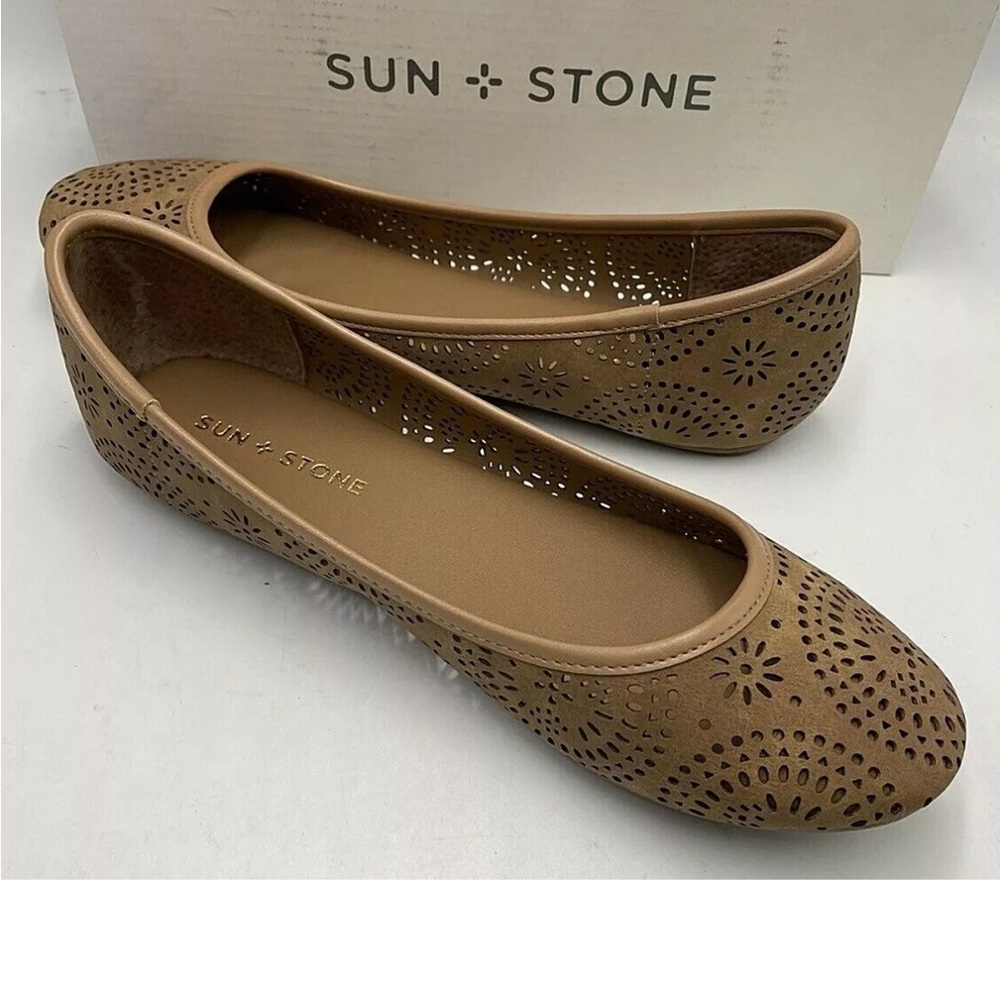 Sun + Stone Women's Sophia Embellished Perforated